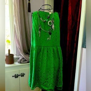 Max Studio Green Lace Dress